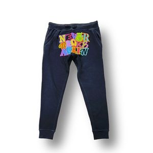 Never Broke Again (NBA Young Boy) Jet Black Multi Color Sweatpants